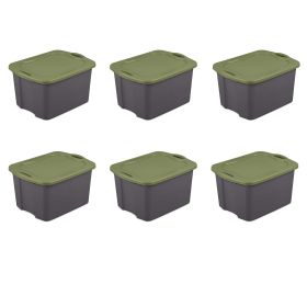 17.5 Gal. EZ Carry Plastic, Flat Gray/Sage Legume, Set of 6