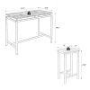 5-Piece Kitchen Counter Height Table Set, Bar Table with 4 Stools