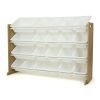 Journey Extra Large Toy Storage Organizer with 20 Storage Bins, Natural/White