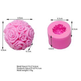 Non-stick Bubble Cube Candles Silicone Mold 3D Aromathera (Option: 9 Style)