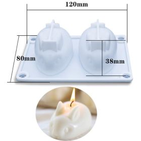 Non-stick Bubble Cube Candles Silicone Mold 3D Aromathera (Option: 1 Style)