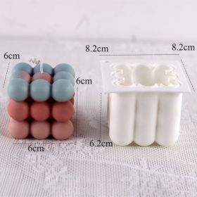 Non-stick Bubble Cube Candles Silicone Mold 3D Aromathera (Option: 11 Style)