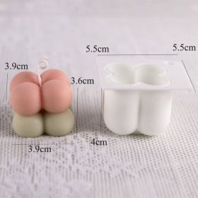 Non-stick Bubble Cube Candles Silicone Mold 3D Aromathera (Option: 12 Style)