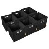 AFJE1001BLUE-3SZ Jiaessentials Blue Closet Organizers Cube Bins 3 Size 6pcs.