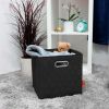 AFJE1001BLUE-3SZ Jiaessentials Blue Closet Organizers Cube Bins 3 Size 6pcs.