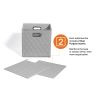 AFJE1001BLUE-3SZ Jiaessentials Blue Closet Organizers Cube Bins 3 Size 6pcs.