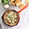 MegaChef Enameled Round 8 Inch PreSeasoned Cast Iron Frying Pan