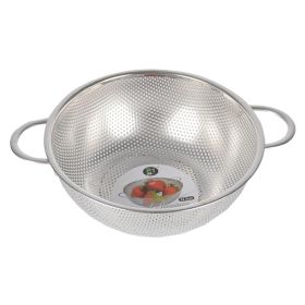 Stainless Steel Drain Basket Kitchen Rice Washing Basket (Option: 16.5cm-Thickened pure steel)